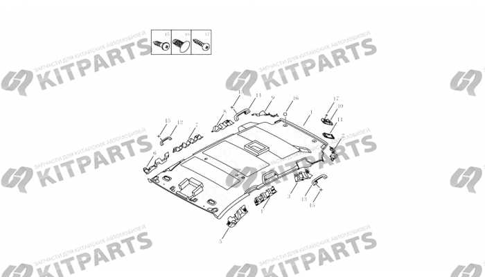 INTERIOR TRIM BOARD,ROOF PANEL#2 Geely