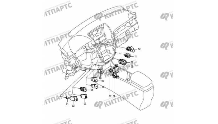 Переключатели приборной панели FAW Besturn X80