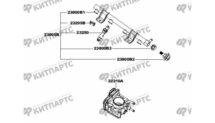 Топливная рампа Q413BEDZ (c МКПП) FAW