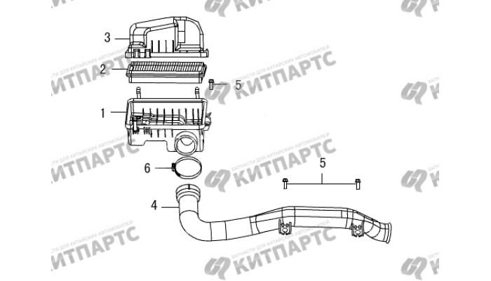 Корпус воздушного фильтра Great Wall Wingle 5