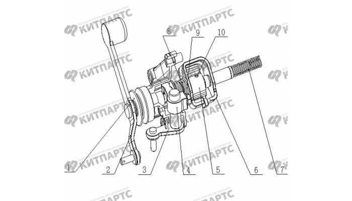 S160G Механизм выбора передач Geely Otaka (CK)